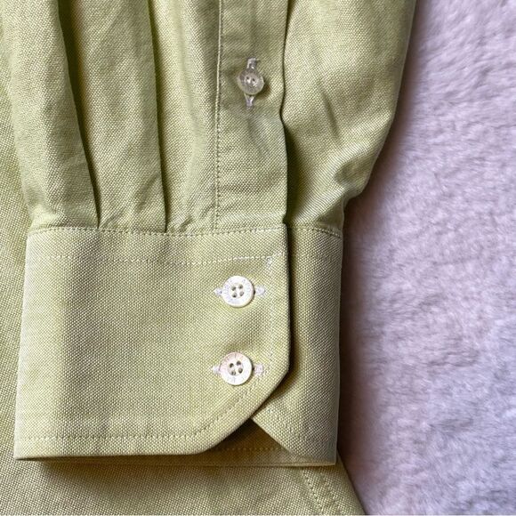 Lacoste Vintage Light Green Long Sleeve Button Down Shirt Size 42 - Picture 10 of 14